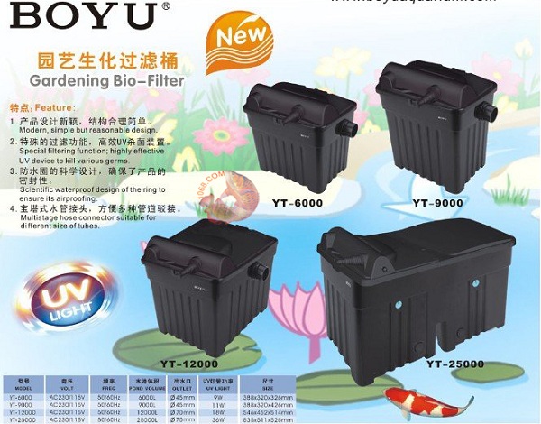 hệ thống lọc nước hồ cá cảnh bio